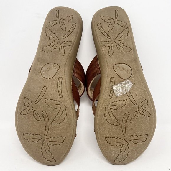 BOC Born Concept Womens 10M Slip On Strapy Toe Sandals Brow Leather BC00019CHA22 - Picture 7 of 8